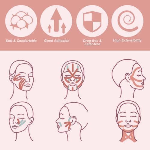 Glowze Facial Lift Japanese Tapes