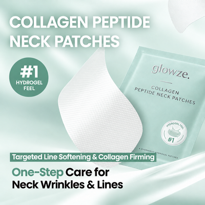 Collagen peptide neck patches hero — targeted line softening